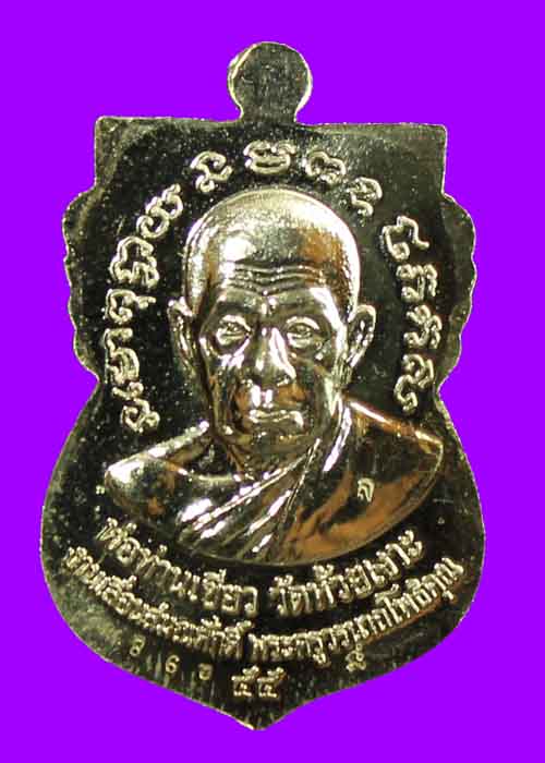 เหรียญหลวงปู่ทวด เลื่อนสมณศักดิ์ พ่อท่านเขียว วัดห้วยเงาะ (เนื้ออัลปาก้าหน้าทองฝาบาตร)