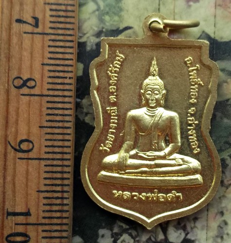 10 บาท กับ เหรียญหลวงพ่อขาว หลวงพ่อดำ วัดยางมณี อ.โพธิ์ทอง จ.อ่างทอง ...AD63