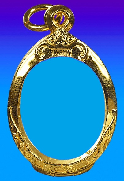 ตลับเงินแท้รูปไข่ยกซุ้มหัวสิงห์..ชุบกะหลั่ยทอง..