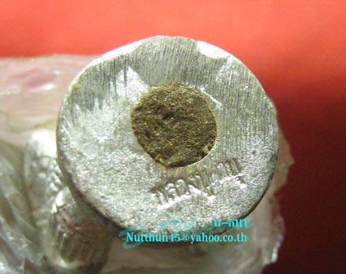 เคาะเดียว หนุมานหลวงปู่คำบุ เนื้อชนวนกระหลั่ยเงินก้นอุดสีผึ้งและชานหมาก ตอกโค้ด หลวงปู่คำบุ สวยๆ#D๒๗