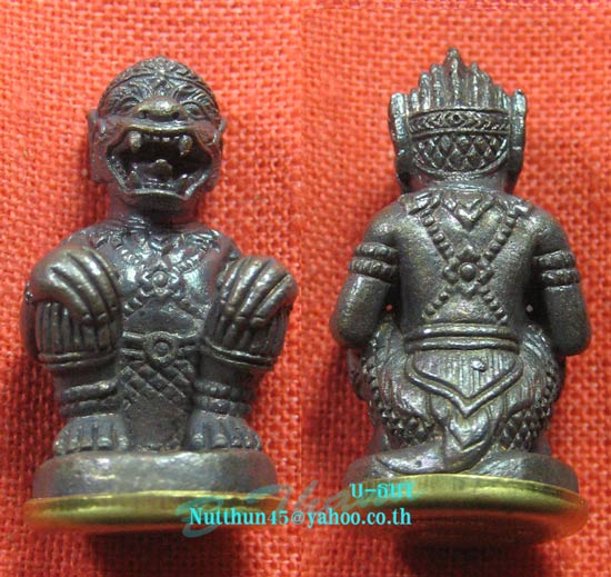 เคาะเดียว หนุมานหลวงปู่คำบุ เนื้อชนวนก้นทองเหลืองอุดสีผึ้งและชานหมาก โค้ด กรรมการ สวยๆ#D๒๗