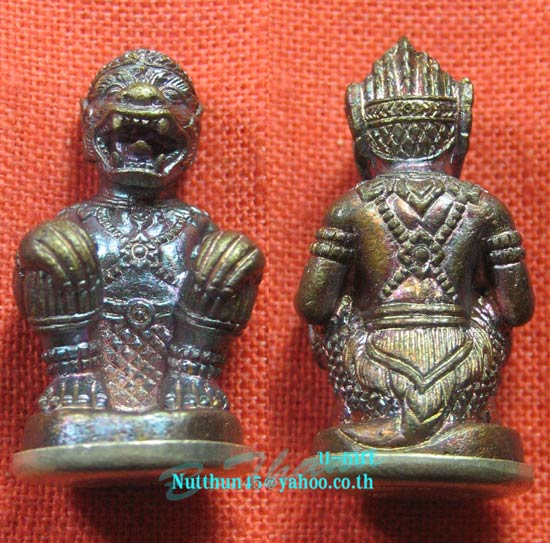 เคาะเดียว หนุมานหลวงปู่คำบุ เนื้อชนวนก้นเงินอุดสีผึ้งและชานหมาก โค้ด กรรมการ สวยๆ#D๒๗