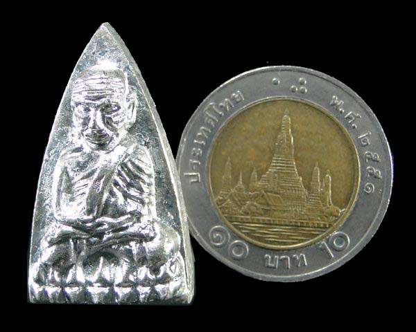 หลวงปู่ทวดเนื้อนวะพรายเงิน 2 หน้าโค้ดกรรมการ ญสส วัดบวร