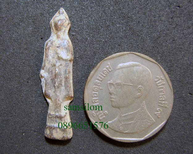 พระกรุวัดเก๋งจีน พิมพ์ปางแสดงปาฏิหาริย์ ชินตะกั่ว สนิมแดง