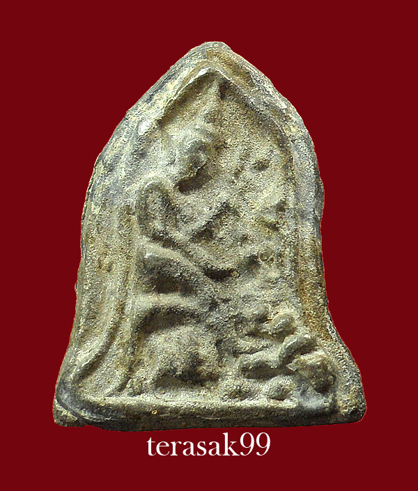 พระกรุวัดเพชร พิมพ์ป่าเลไลย์ เนื้อชินเงิน จ.สระบุรี ราคาเบาๆ 