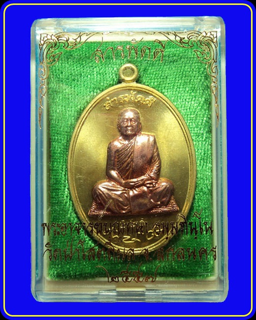 เหรียญสารพัดดีบน หลวงตาบุญหนา วัดป่าโสตถิผล เนื้อทองฝาบาตรหน้ากากทองแดง หมายเลข 225