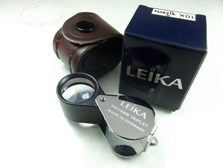 กล้อง*** leika10x18mm สีทูโทนเลนส์แก้ว3ชั้นเคลือบมัลติโค๊ดตัดแสงพร้อมซองหนัง