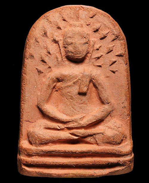 พระปรกโพธิ์ใหญ่ หลวงปู่บุญ เนื้อดินเผา