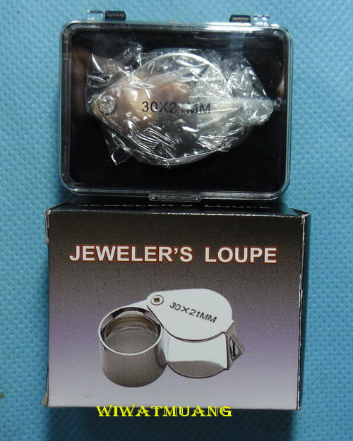 กล้องส่องพระ JEWELER'S LOUPE 30x 21mm   โครงสร้างสแตนเลส สวย ชัด ราคาเบาๆๆน่าใช้ครับ