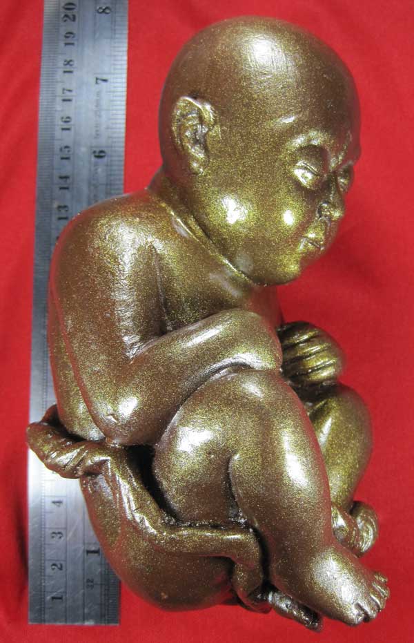 กุมารทองเหล็กไหล-น้ำพี้ขนาดบูชา องค์ใหญ่ หลวงปู่คำบุ คุตฺตจิตฺโต วัดกุดชมภู อ.พิบูลฯ จ.อุบลราชธานี