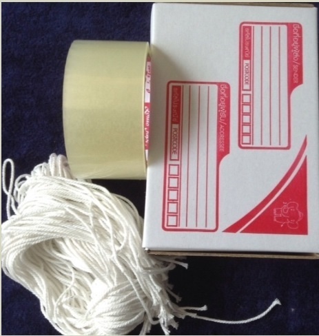 *****กล่องไดคัท No.0พร้อม เชือกเทป ครบ ชุด จำนวน 50 กล่อง ****ตราช้าง ++++++