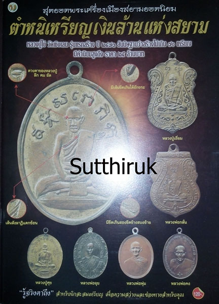 หนังสือ ตำหนิเหรียญเงินล้านแห่งสยาม สุดยอดพระเครื่องเมืองสยามยอดนิยม