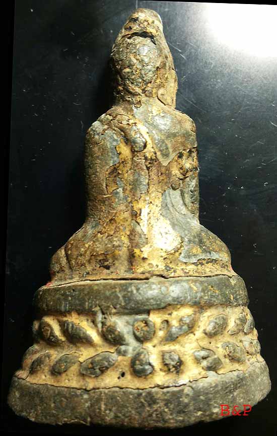 *ปางสมาธิหล่อฯ เนื้อชินสนิมแดง กรุวัดโปรดเกษฯ นนทบุรี*