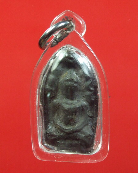 พระนาคปรก ตัดเดี่ยว ชินเงิน ไม่ทราบกรุ ( น่าจะเป็น วัดราษบูรณะ ) ... เลี่ยมพร้อมใช้