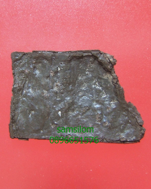 กรุวัดราชบูรณะ อยุธยา พระแผงตัด 2 องค์ ชินเงิน