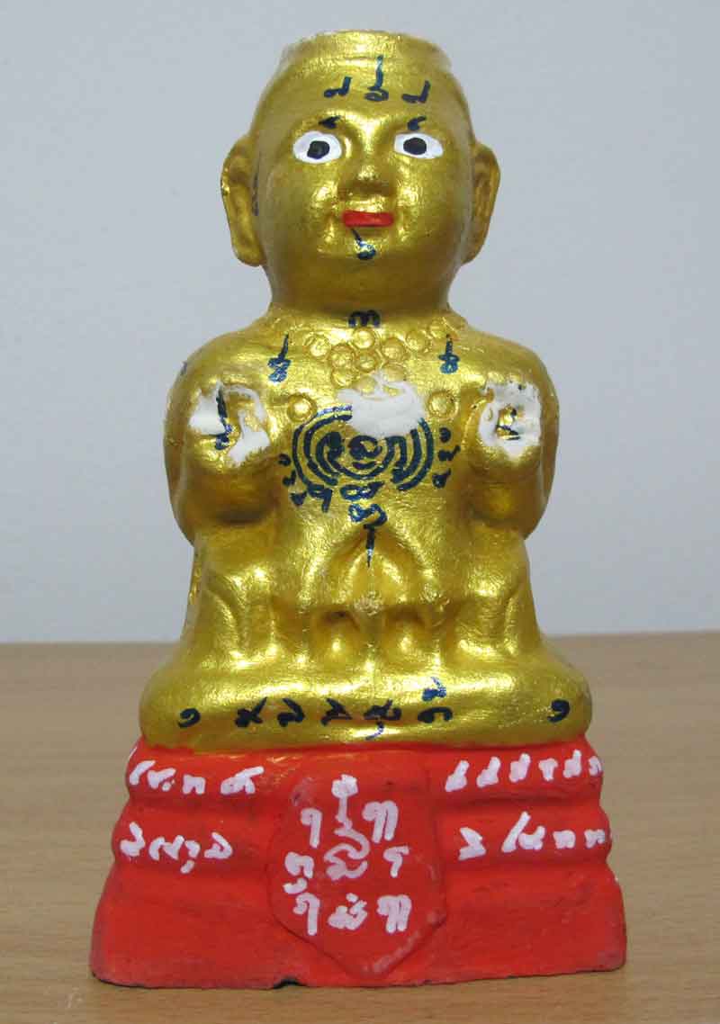 กุมารทองหลวงปู่แย้ม วัดสามง่าม รุ่นเจ้าสัว สูง6.5" ปี2556