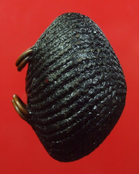 เบี้ยแก้ ถักเชือก ลงรัก ขนาดมาตฐาน ใช้มาบ้าง ... หลวงปู่เจือ วัดกลางบางแก้ว