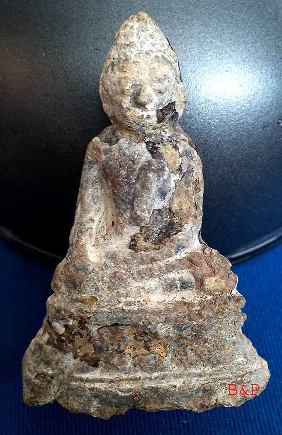 *พิมพ์มารวิชัย เนื้อชินสนิมแดง กรุวัดเทวสังฆารามฯ(วัดเหนือ) กาญจนบุรี*