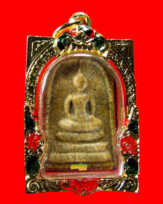 กรอบพระสมเด็จ ทองไมครอน ลงยา  เปิดหน้า - หลัง.. สวยงาม