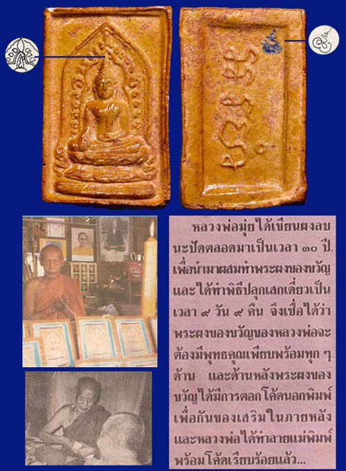 พระผงของขวัญรุ่นแรก!!! พ่อท่านมุ่ย วัดป่าระกำเหนือ นครศรีฯ!!!