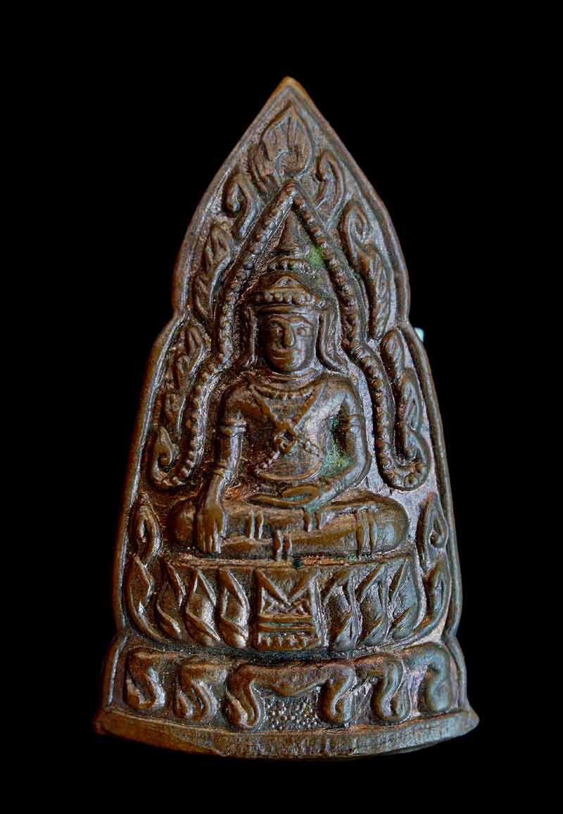 อยุธยา ทรงเครื่อง หลวงปู่เพิ่ม วัดกลางบางแก้ว เนื้อทองแดงผิวไฟ  อายุ 90 ปี