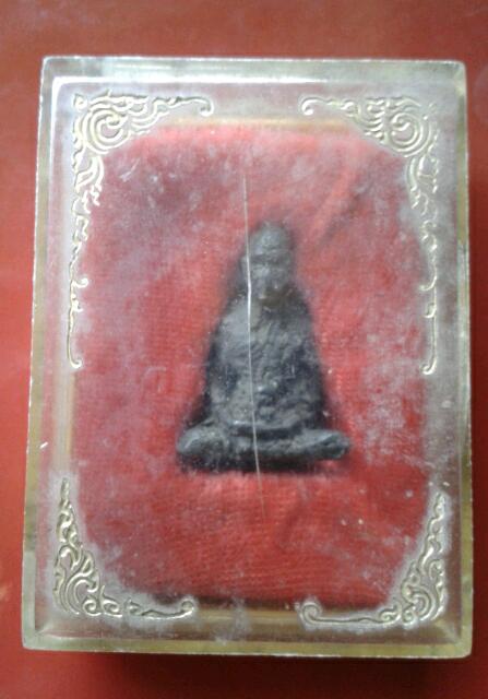 รูปหล่อ ลพ.เนื่อง วัดจุฬามณี เนื้อตะกั่วอวน สวย มีจาร พร้อมกล่องเดิม