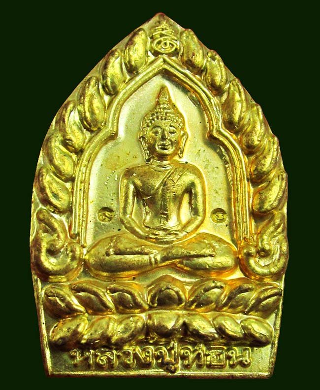 เหรียญปั้มเจ้าสัวรุ่นแรก หลวงปู่ท่อน ญาณธโร วัดป่าอภัยวัน จ.เลย พ.ศ. ๒๕๔๕