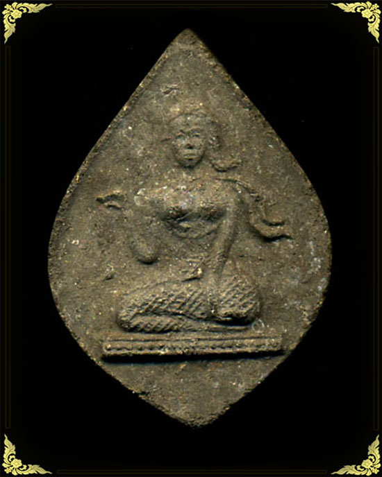 นางกวัก พ่อท่านเขียว วัดหรงบน เนื้อผงผสมว่าน รุ่นแรก (นิยม) ยันต์ใหญ่ ปี2511