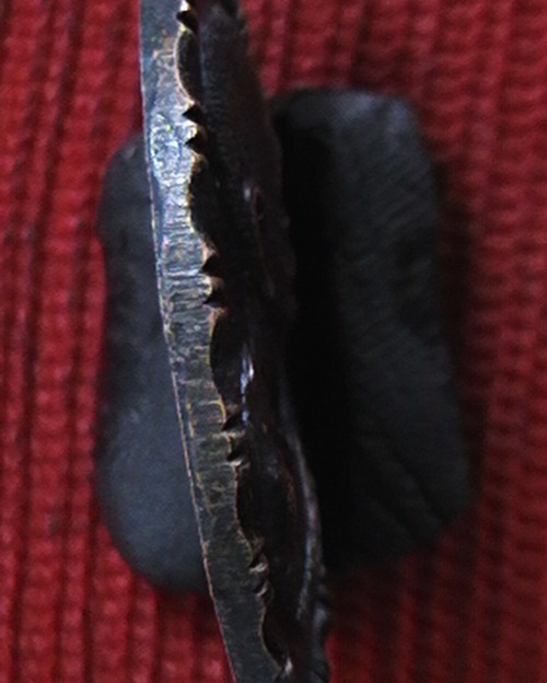 เหรียญปล้องอ้อย หลวงปู่เพิ่ม เนื้อทองแดงรนดำ