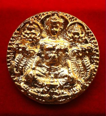 ท้าวจตุคามรามเทพ รุ่นอริยทรัพย์ พระธาตุทองคำ วัดพระมหาธาตุวรมหาวิหาร จ.นครศรีธรรมราช ปี 50