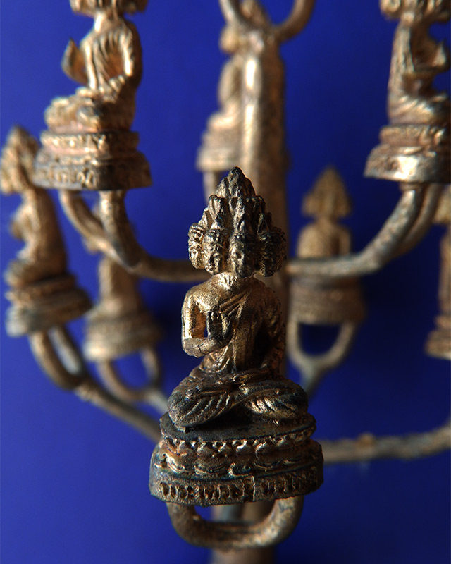 5.ช่อบูชา 9 องค์ พระเศรษฐีนวโกฏิ หลวงปู่คำบุ วัดกุดชมภู