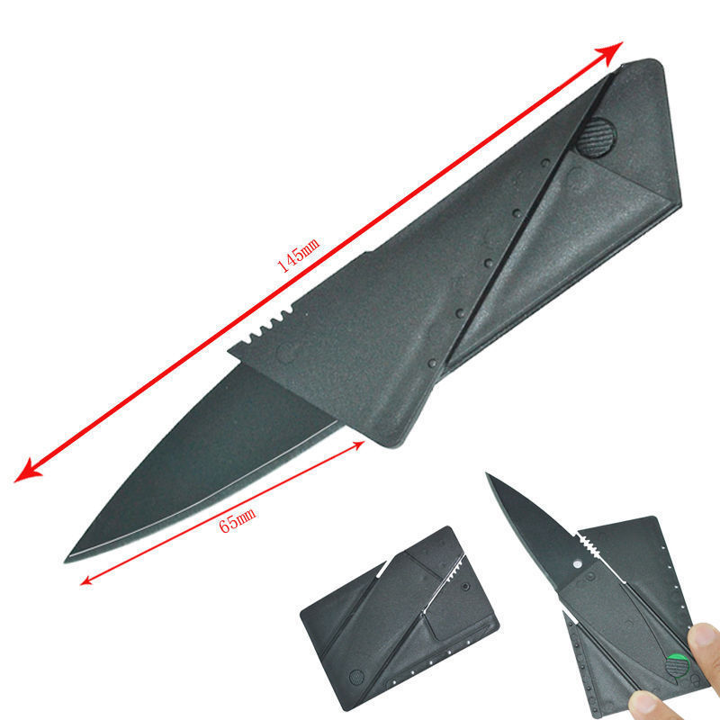 การด์มีดพก มีดพับ Card Sharp ลักษณะภาพนอกเป็นการ์ด ขนาดเท่าบัตรเครดิต หรือ ATM ทั่วไป 