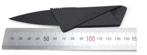 การด์มีดพก มีดพับ Card Sharp ลักษณะภาพนอกเป็นการ์ด ขนาดเท่าบัตรเครดิต หรือ ATM ทั่วไป 