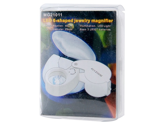 ## เคาะเดียว ## กล้อง ส่องพระ แบบมีไฟ LED 40x25 MM -- 129 บาท --