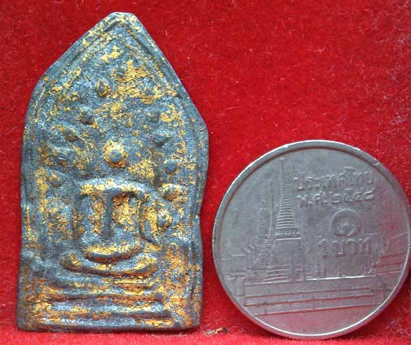 *ปรกโพธิ์ตุ่ม เนื้อชิน ทองเดิม กรุวัดเก๋งจีน ระยอง*