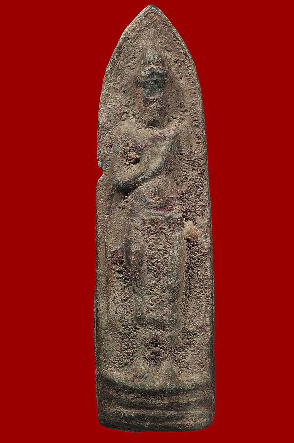 พระร่วงยืน ฐานสูง หลังผ้า กรุลพบุรี