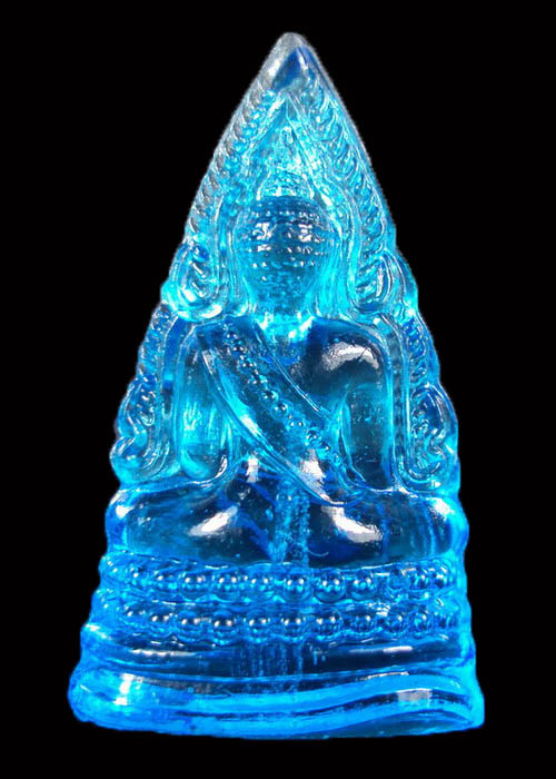 พระพุทธชินราชแก้ว พิธีมหาจักรพรรดิ์ ปี 2515สีฟ้า