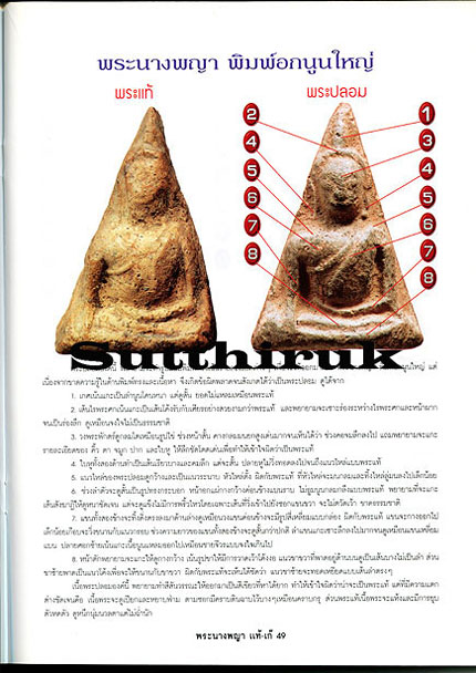 หนังสือ ข้อแตกต่างระหว่าง พระนางพญา พิษณุโลก แท้-เก๊