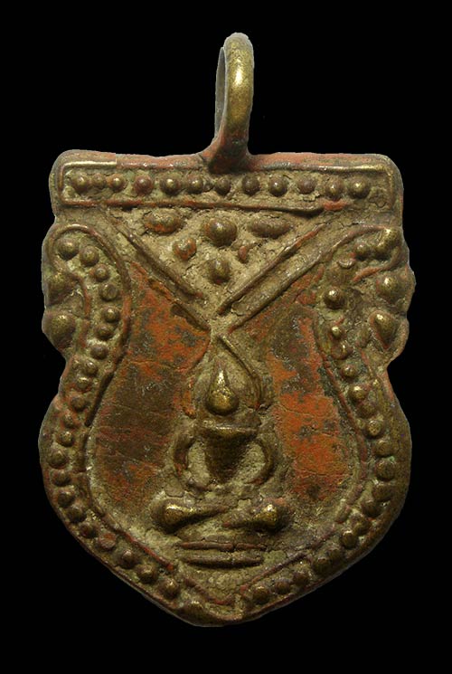 เหรียญหล่อลพ.อิ่ม  วัดหัวเขา พิมพ์หลังยันต์ จ.สุพรรณบุรี