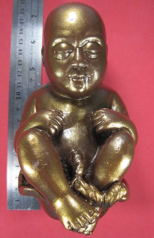 กุมารทองเหล็กไหล-น้ำพี้ขนาดบูชา องค์ใหญ่ หลวงปู่คำบุ คุตฺตจิตฺโต วัดกุดชมภู อ.พิบูลฯ จ.อุบลราชธานี