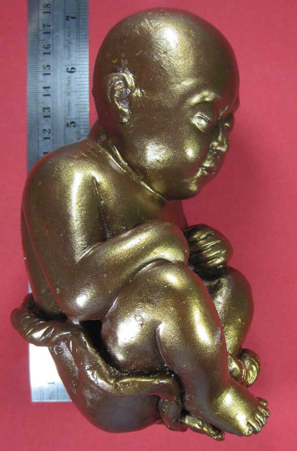 กุมารทองเหล็กไหล-น้ำพี้ขนาดบูชา องค์ใหญ่ หลวงปู่คำบุ คุตฺตจิตฺโต วัดกุดชมภู อ.พิบูลฯ จ.อุบลราชธานี