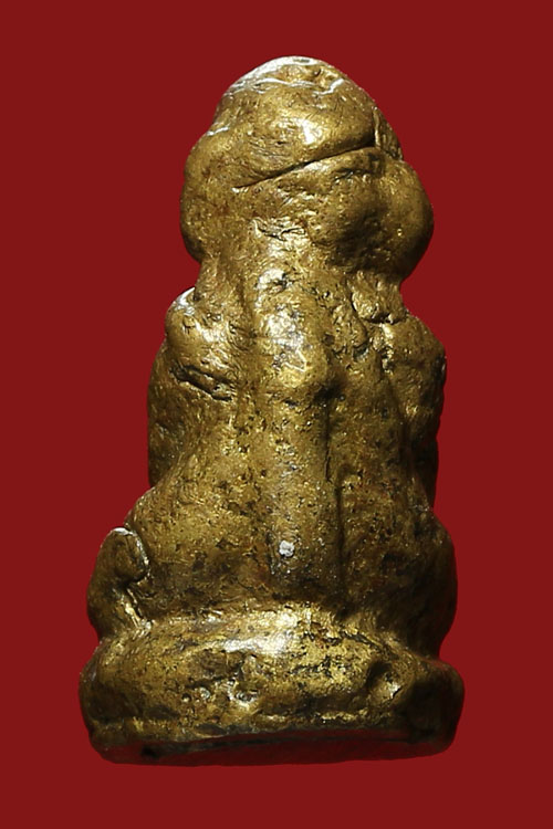 รูปหล่อโบราณ หลวงพ่อวัฒน์ วัดชมพูพนัส ปี2485(พิมพ์หน้าเล็ก)