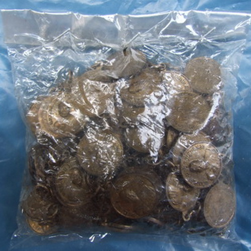 เหรียญ ล.พ.เงิน วัดดอนยายหอม สร้างอุโบสถวัดโคกช้าง ปี 2507 ยกถุง 100 เหรียญ สภาพสวย