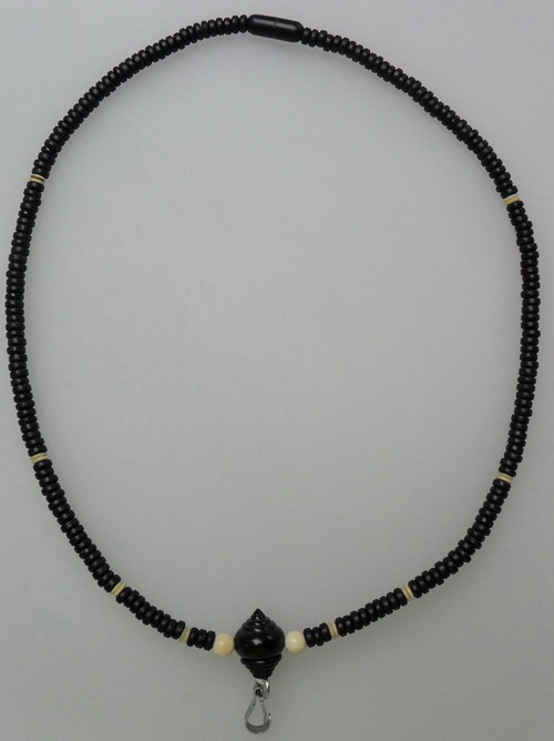 สร้อยกะลา+ไม้พญางิ้วดำ+งาช้าง 