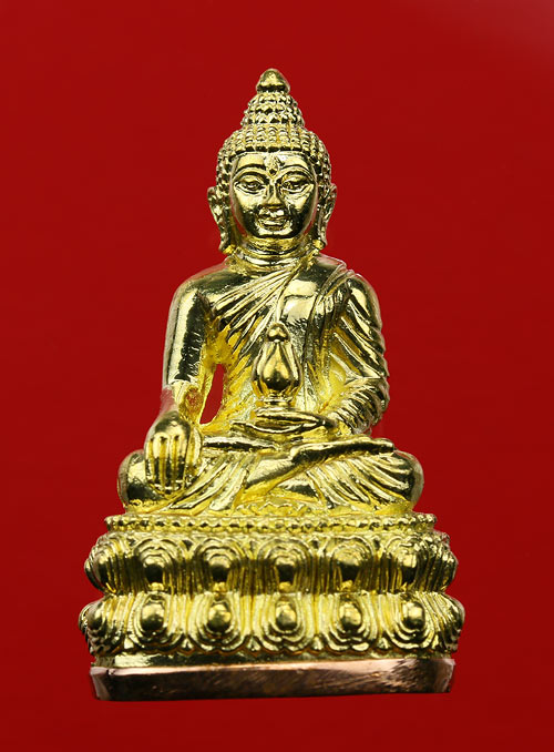 พระกริ่งสุคโต หลวงปู่คำบุ วัดกุดชมภู เนื้อทองทิพย์ ก้นทองแดง หมายเลข 1493 พร้อมกล่อง