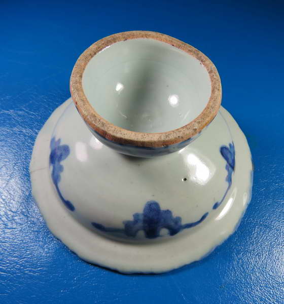 จานเชิงกังไส ลายผักชี ขนาด 4 นิ้ว ใบที่ 3