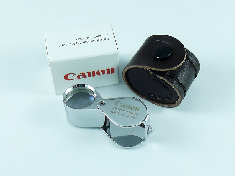 เคาะเดียว**รุ่นใหม่ล่า่สุด..Canon achromatic tripletlens 10x18mm ..เลนส์แก้วใส3ชั้นเคลือบโค๊ดม่วงงาม