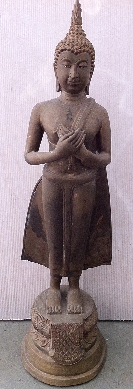 พระบูชายืนปางรำพึง..สูงประมาณ24นิ้ว..สวยงาม..น่าบูชา
