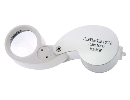 ## เคาะเดียว ## กล้อง ส่องพระ แบบมีไฟ LED 40x25 MM -- 129 บาท --
