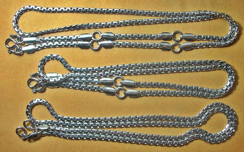 ((( เริ่มที่ 650._ ))) >>> สร้อยสแตนเลส (3 เส้น) 1 ห่วง,3 ห่วง, 5 ห่วง <<< ...((( สินค้าใหม่ )))